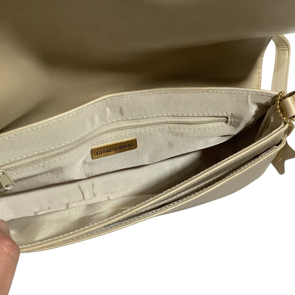 Giani Bernini Metallic Gold Mini Baguette Shoulder Bag - Picture 8 of 13